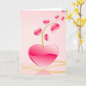 Herzlebensgrüßkarte Karte (Gelbe Blume)