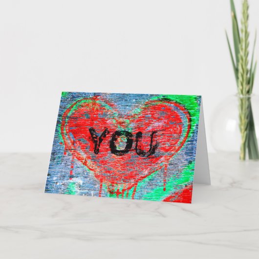 Herzleiden Feiertagskarte (Vorderseite)