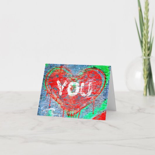 Herzleiden Feiertagskarte (Vorderseite)