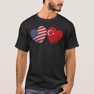 Herzlich amerikanischer Flaggen Patriotic Family H T-Shirt