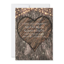 Herzlich begehter Tree Trunk Rustikale Hochzeitsei