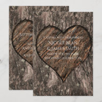 Herzlich begehter Tree Trunk Rustikale Hochzeitsei