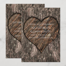 Herzlich begehter Tree Trunk Rustikale Hochzeitsei