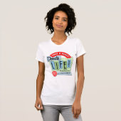 Herzlich. Donate Life Retrodesign T-Shirt (Vorne ganz)