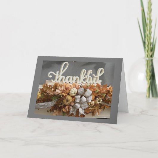 HERZLICH FÜR **MEINE SCHWESTER** BEI DER ERNTEDANK KARTE (Vorderseite)