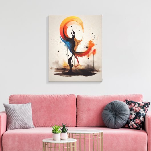 herzlich geöffnet leinwanddruck (Insitu (Wohnzimmer))