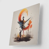 herzlich geöffnet quadratische wanduhr (Winkel)