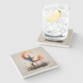 herzlich geöffnet steinuntersetzer (Seitenansicht)