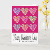 Herzlich glücklicher Valentinstag Karte (Gelbe Blume)