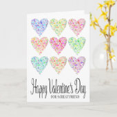 Herzlich glücklicher Valentinstag Karte (Gelbe Blume)