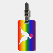 HERZLICH HERZEN GEPÄCKANHÄNGER (Vorderseite vertikal)