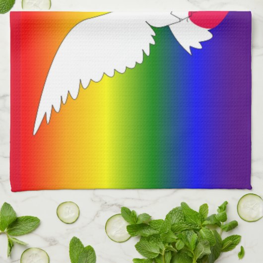 HERZLICH HERZEN HANDTUCH (Gefaltet)