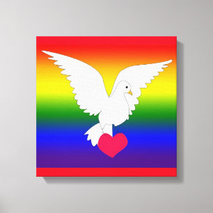 HERZLICH HERZEN LEINWANDDRUCK