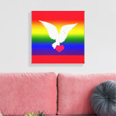 HERZLICH HERZEN LEINWANDDRUCK (Insitu (Wohnzimmer))