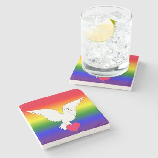 HERZLICH HERZEN STEINUNTERSETZER (Seitenansicht)