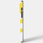 Herzlich individuell - Gelb und Weiß Case-Mate iPhone Hülle (Rückseite / Links)