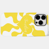 Herzlich individuell - Gelb und Weiß Case-Mate iPhone Hülle (Rückseite (Horizontal))