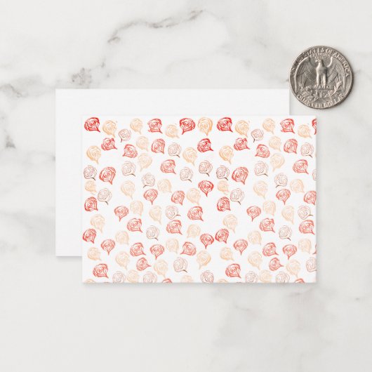 herzlich mitteilungskarte (Vorderseite/Rückseite Beispiel)