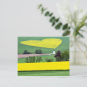 Herzlich Postkarte (Stehend Vorderseite)