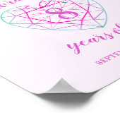 Herzlich willkommen 8 Jahre Liebe 8. Jubiläum Poster (Ecke)