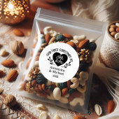 Herzlich Willkommen als Mr & Mrs. Runder Aufkleber