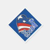 Herzlich Willkommen am 4. Juli von Napkins Serviette (Ecke)