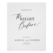 Herzlich willkommen am Abend vor der Probe Poster (Vorderseite)