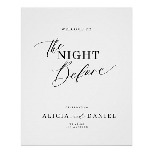 Herzlich willkommen am Abend vor der Probe Poster (Vorderseite)