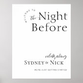 Herzlich willkommen am Abend vor der Probe Untersc Poster (Vorne)