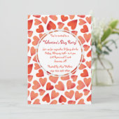 Herzlich willkommen am Valentinstag Einladung (Stehend Vorderseite)