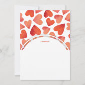 Herzlich willkommen am Valentinstag Einladung (Rückseite)