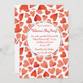 Herzlich willkommen am Valentinstag Einladung (Vorne/Hinten)
