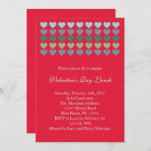 Herzlich willkommen am Valentinstag Einladung (Vorne/Hinten)