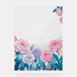 Herzlich willkommen auf dem Acrylzeichen der Hochz Acrylschild