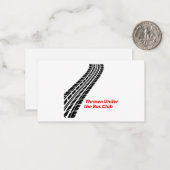 Herzlich willkommen auf dem Gelände der Bus Club C Mitteilungskarte (Vorderseite/Rückseite Beispiel)