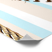 Herzlich Willkommen auf dem Personalisierten Baby Poster (Ecke)