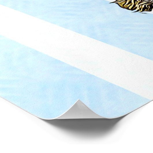 Herzlich Willkommen auf dem Personalisierten Baby Poster (Ecke)