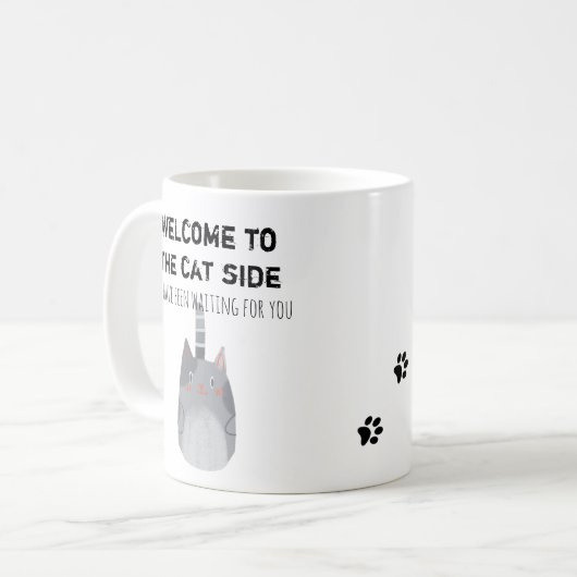Herzlich willkommen auf der Katze Kaffeetasse (Vorderseite Links)