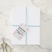 Herzlich willkommen auf der Zuhause! Text Geschenkanhänger (Mit Garn)