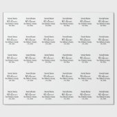 Herzlich willkommen auf der Zuhause! Text Geschenkpapier (Flach)