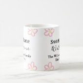 Herzlich willkommen auf der Zuhause! Text Kaffeetasse (Mittel)