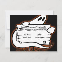 Herzlich willkommen auf Schwarz Halloween Einladun