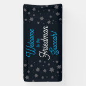 Herzlich willkommen auf Succah Personalisiert Star Banner (Vertikal)