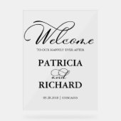 Herzlich Willkommen auf unserem Beginnheits-Begrüß Acrylschild (Vorderseite)