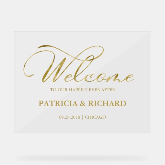 Herzlich Willkommen auf unserem Beginnheits-Begrüß Acrylschild (Vorderseite)