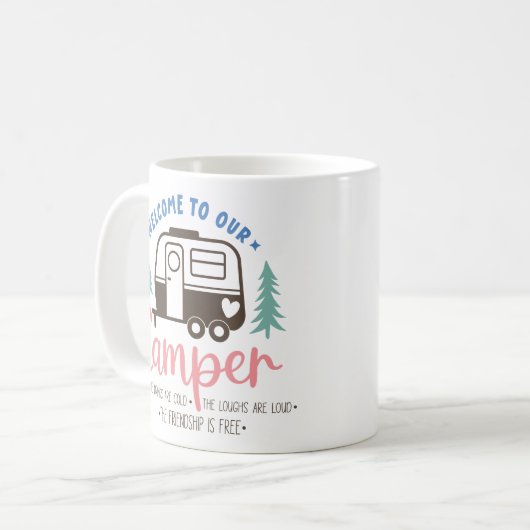 Herzlich Willkommen auf unserem Campingplatz Kaffeetasse (Vorderseite Links)