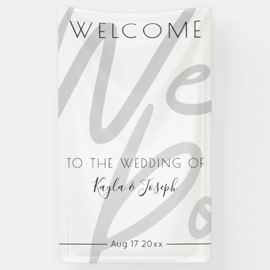 Herzlich Willkommen auf unserem Hochzeitsbanner Banner (Vertikal)