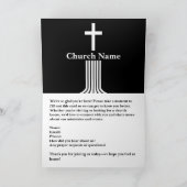 Herzlich willkommen auf unseren Church White Cross Karte (Innenseite)