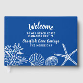 Herzlich willkommen auf unserer Beach House Ferien Gästebuch (Vorderseite)