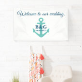 Herzlich willkommen auf unserer eleganten Hochzeit Banner (Insitu)
